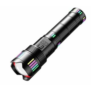 Lanterna profesionala de mana CB 802 cu indicator baterie si incarcare usb C imagine