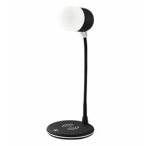 Lampa de birou cu incarcator wireless pentru telefon cu boxa bluetooth pliabila imagine