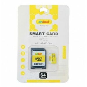 Card de memorie Andowl Q TF64 MicroSDHC 64GB cu adaptor imagine