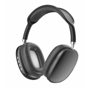 Casti audio P9 Pro Max compatibile cu IOS/Android Wireless sunet 3D difuzor HiFi NEGRU imagine