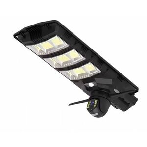 Lampa solara stradala 300W cu camera de supraveghere integrata si telecomanda negru imagine