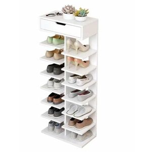 Pantofar lemn dublu cu 7 etaje elegant si versatil 100 x 40 x 22cm imagine