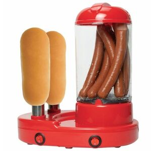 Aparat pentru preparat Hot Dog putere 450W Rosu SFZ 02 imagine