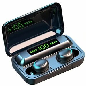 Casti Bluetooth Wireless profesionale cu afisaj digital TWS BTH F9 5 imagine