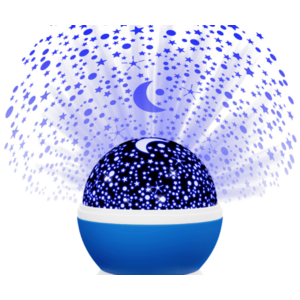 UB Proiector ALBASTRU GLOB 360 Lampa de Veghe cu Proiector Rotativ Stele imagine