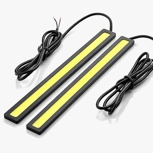 UB Set 2 benzi DRL auto albe LED COB puternic imagine