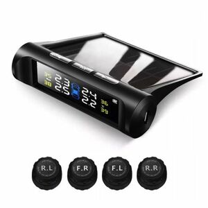 UB Sistem wireless monitorizare presiunea ROTI Display cu incarcare solara + 4 Capace imagine