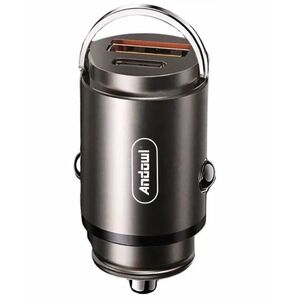 Incarcator auto Andowl Q DC310 de 50W cu incarcare rapida USB 3.0 si alimentare tip C imagine