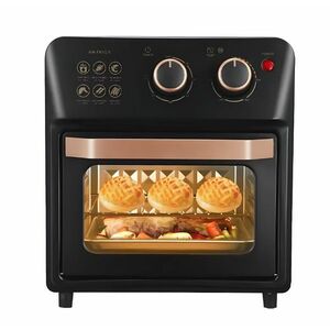 Friteuza cu aer cald S18 tip cuptor electric geam de sticla capacitate 12 L 1360W imagine