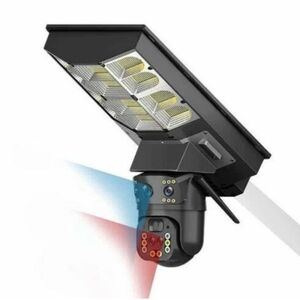 Lampa solara stradala cu camera de supraveghere SIM 4G Microfon + Difuzor incorporat imagine