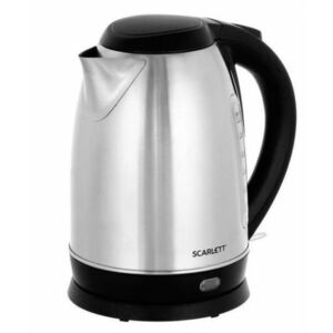 Cana fierbator Scarlett Inox 1500W capacitate 2L Declansare automata Inox/Negru imagine