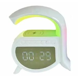 Boxa Bluetooth statie Incarcare wireless 15W Lampa LED RGB 4 in 1 ANDOWL 5A PRO imagine