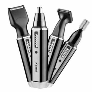 Set trimmer electric 4 in 1 Kemei KM 6630 negru cu 4 capete imagine