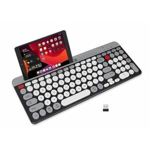 Tastatura wireless QK8066 Bluetooth cu suport tableta/telefon imagine
