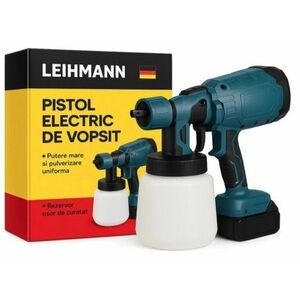Aparat profesional de vopsit si Zugravit LEIHMANN electric cu Rezervor de vopsea 2 Acumulatori 48V imagine