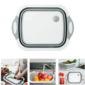 Tocator 3 in 1 multifunctional pliabil scurgator uscator pentru alimente imagine