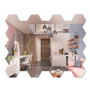 Set 12 Oglinzi Acrilice Autoadezive Decorative 20 x 23 cm imagine