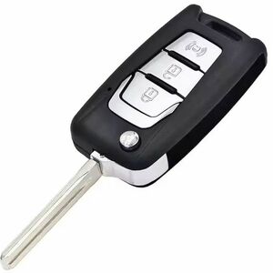 Carcasa cheie auto Techstar flip cu 3 butoane compatibila SsangYong Korando C200 – lama TOY48 imagine