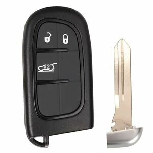 Carcasa cheie auto Techstar compatibila Jeep Cherokee, Wrangler, Dodge RAM, Durango, Chrysler – cu lama netaiata imagine