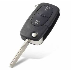 Carcasa cheie auto Techstar 2 butoane compatibila VW Golf MK4, Passat B5, Bora 1998–2001 – lama HU66, pentru baterie CR1620 imagine