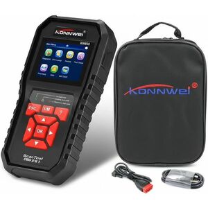 Tester diagnoza auto OBD2 Konnwei KW850, citire/stergere erori, test EVAP, senzor O2, baterie, motor & baterie, ecran color 2.8", compatibil multimarca imagine