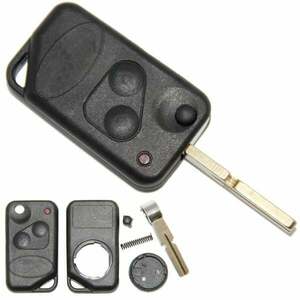 Carcasa cheie flip 2 butoane RFC compatibila cu Range Rover P38 (1994 - 2002) – Carcasa aftermarket pentru telecomanda Land Rover imagine