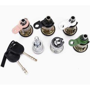 Set 6 Cilindri Inchidere Usi + 2 Chei pentru Ford Transit MK5 (1994–2000) | Echiv OE 1074762, 1112385, 95VBB22050BG imagine