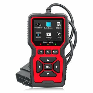 Resigilat Tester Diagnoza Auto Techstar V519 OBD2, diagnoza motor, citire si stergere coduri eroare, tensiune baterie, compatibil masini OBDII, afisaj color imagine