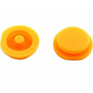 Membrana cauciuc pad, 2 butoane pentru cheie auto Smart Fortwo, City, Roadster – Techstar, culoare portocalie imagine