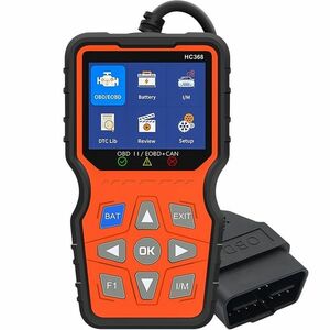 Tester diagnoza auto Techstar HC368 OBD2 EOBD CAN, display 2.8, Live Data, IM Readiness, Test baterie, 50000+ coduri DTC imagine