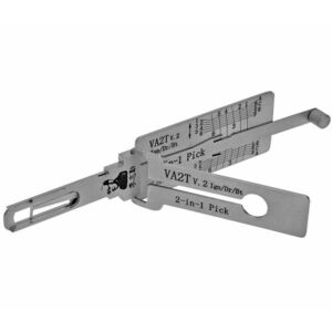 Decodor Unealta Auto Lishi Original VA2T v2 2-in-1 pentru Chei Dacia Logan Duster Sandero Dokker Lodgy – Renault Peugeot – Contact, usi, portbagaj imagine