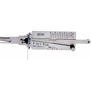 Decodor unealta auto Lishi Originala HU56 – 2-in-1 Pick, pentru deblocare usi si portbagaj, compatibila cu Volvo S40, V40 si Mitsubishi Carisma imagine