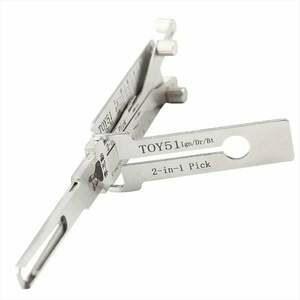 Decodor unealta auto Lishi Original TOY51 (TOY5) 2-in-1 – Pick si Decoder yala, contact, usi, portbagaj, compatibil Toyota, Peugeot, Citroen, Renault, Opel imagine