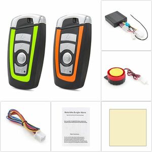 Alarma antifurt motocicleta / bicicleta 12V Techstar, sirena 120–125 dB, telecomanda wireless 315 MHz, IP55, 7 nivele sensibilitate imagine