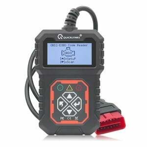 Resigilat Dispozitiv de diagnosticare auto si citire coduri Quicklynks T31, OBD2, Afisaj LCD, DC 8-25V, Citire/Stergere Coduri si Check Engine, Negru imagine