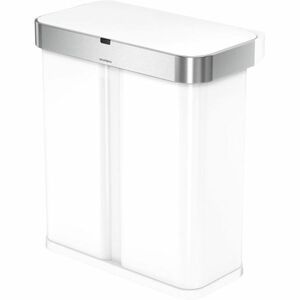 Simplehuman Dual Sensor 58 L (34/24) - oțel alb - Coș fără atingere imagine