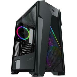 Carcasa AQIRYS Canopus, Middle Tower, Tempered Glass, RGB (Negru) imagine