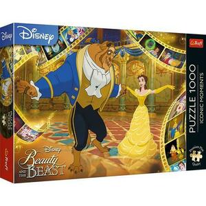 Puzzle Trefl Premium Plus - Disney Princess, Frumoasa Si Bestia, 1000 piese imagine