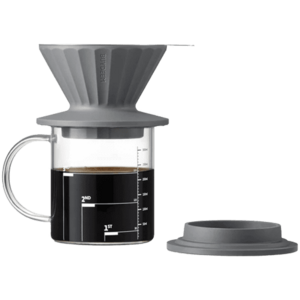 Filtru de cafea BUYDEEM CD1024-IG, 350 ml (Gri/Transparent) imagine