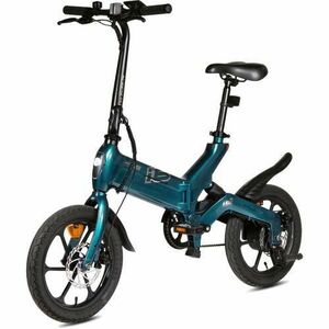 Bicicleta electrica pliabila MS ENERGY eBike i6, roti 16inch, autonomie maxima 60 km, motor 250W, baterie LG 36V/10Ah (Negru/Verde) imagine