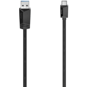 Cablu de date Hama 200651, USB-C - USB A, 0.75m (Negru) imagine