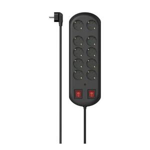 Prelungitor Hama 223164, 10 prize, 2 m (Negru) imagine