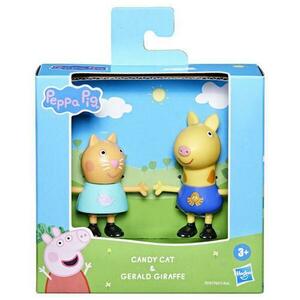 Set 2 figurine Hasbro Peppa Pig: Best Friends, Candy Cat si Gerald Giraffe, +3 ani, multicolor imagine