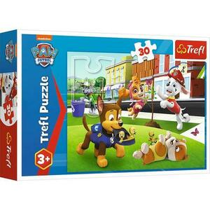 Puzzle pentru copii Trefl 30 piese - Patrula de caini, catei in actiune imagine