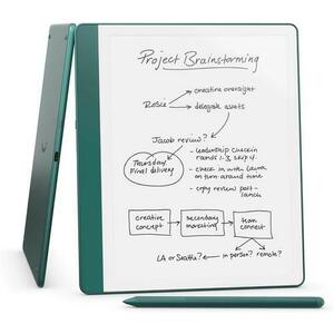Tableta ePaper Amazon Kindle Scribe 2024, 64GB, Premium Pen, Display 10.2inch glare-free, 300 ppi, Wi-Fi, USB-C (Verde) imagine