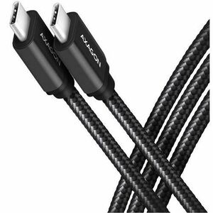 Cablu de date Axagon BUCM32-CM05AB, USB-C 3.2 Gen 2, 0.5m, Negru imagine