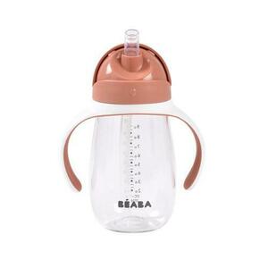Cana cu pai din Tritan Beaba Terracotta B913586, 300 ml, 8 luni+ imagine