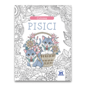 Colorez pisici - carte de colorat imagine