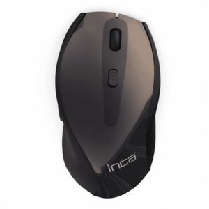 Mouse Inca IWM-505, 800-1600 dpi, Wireless 2.4 GHz, Laser, USB (Maro/Negru) imagine