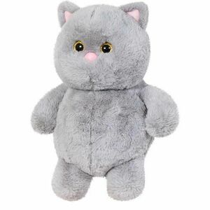 Pisica de plus, 35cm (Gri) imagine